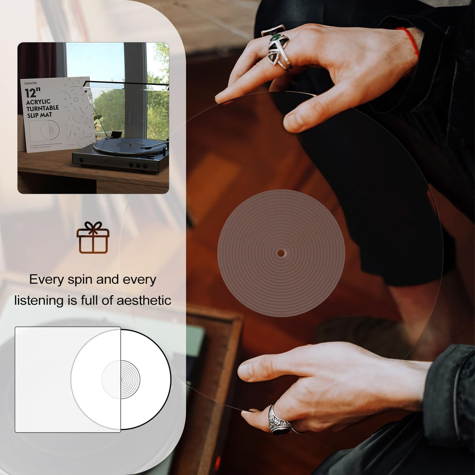 Turning Gouge Set - Record Player Platter Slip Mat Turntable