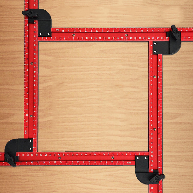 Woodworking Router Templates - 59cm Adjustable Square Router Template Guide,