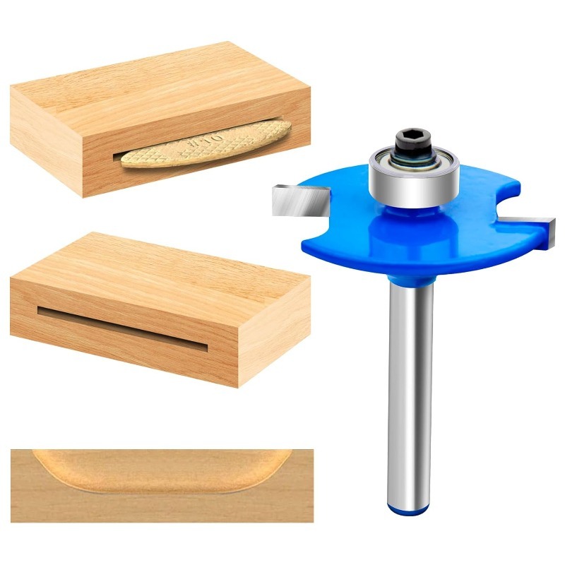 For 1pc 6.35mm Shank T-Sloting - Woodworking Router Templates ulasan dan harga