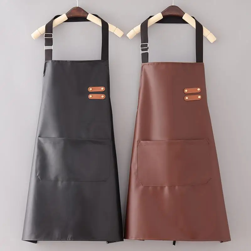 PU Leather Waterproof and Oil  - Woodworking Apron ulasan dan harga