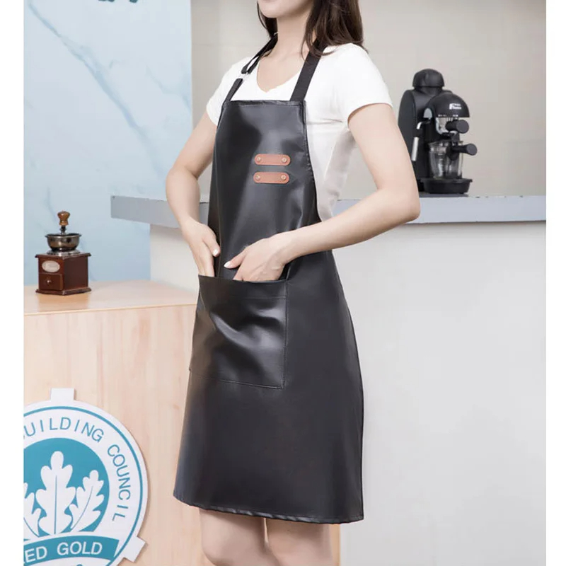 PU Leather Waterproof and Oil  - Woodworking Apron ulasan dan harga