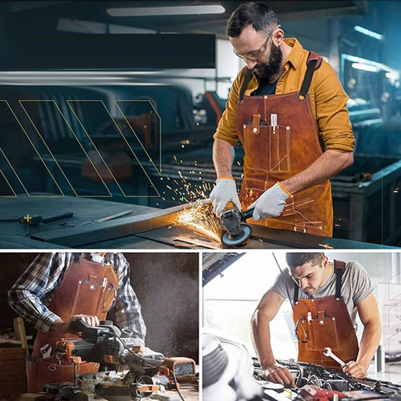 Flame-retardant and waterproof - Woodworking Apron ulasan dan harga