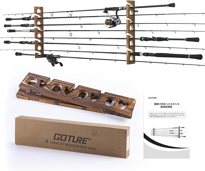 Goture Wood Fishing Rod Holder - Woodworking Show ulasan dan harga
