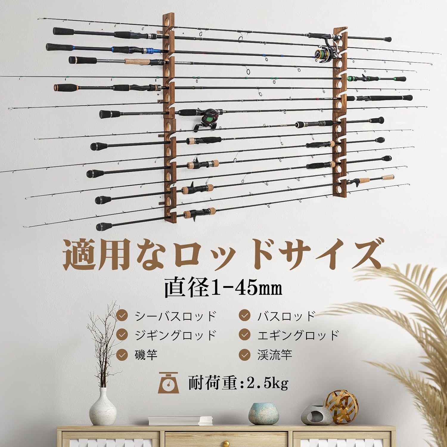 Goture Wood Fishing Rod Holder - Woodworking Show ulasan dan harga