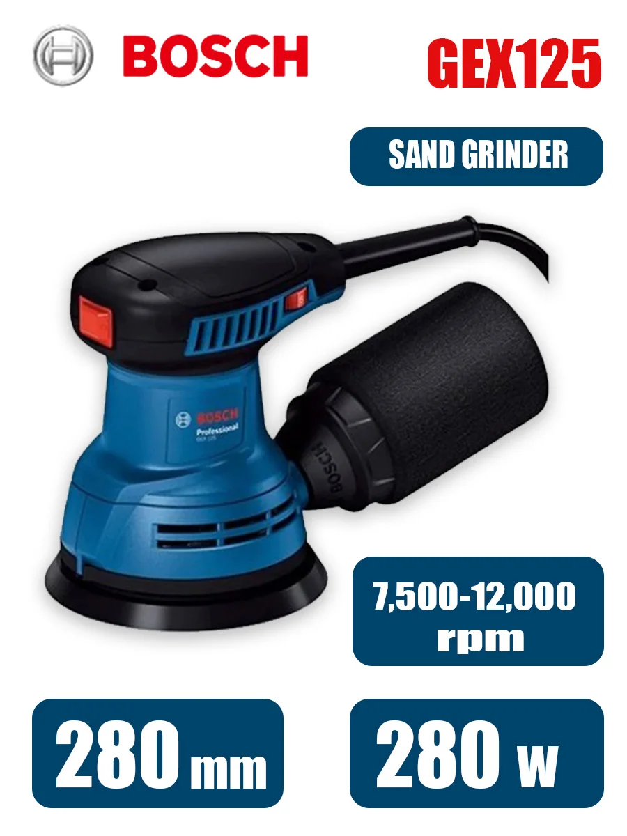 Bosch GEX125 280W Multifunctio - Woodworking Machine ulasan dan harga