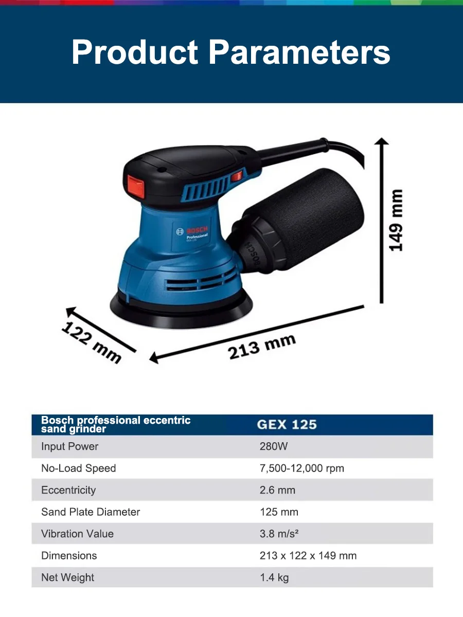 Bosch GEX125 280W Multifunctio - Woodworking Machine ulasan dan harga