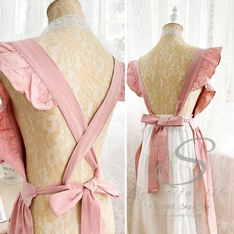 Female Women Apron Cotton Line - Woodworking Apron ulasan dan harga