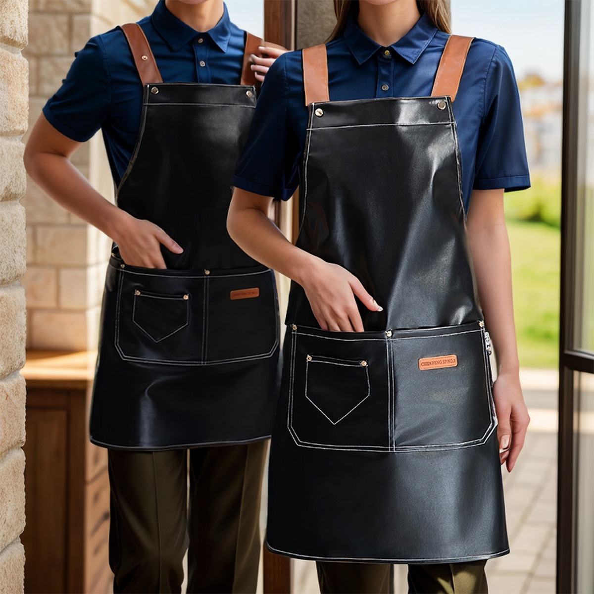 1 Piece Adjustable PU Artifici - Woodworking Apron ulasan dan harga