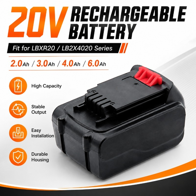 20V Max 6.0Ah Lithium-Ion Repl - Black+Decker Tool 20V Max ulasan dan harga