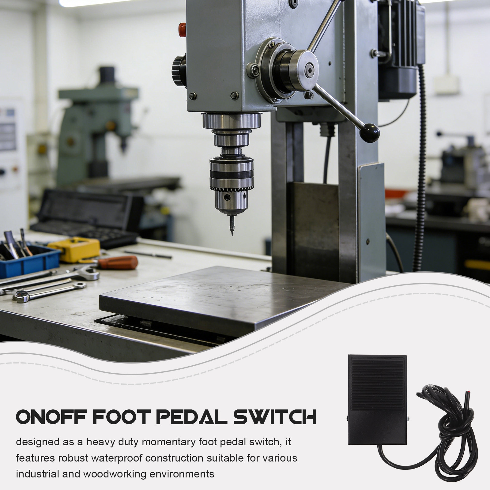 Momentary Foot Pedal Switch fo - Woodworking Machine ulasan dan harga