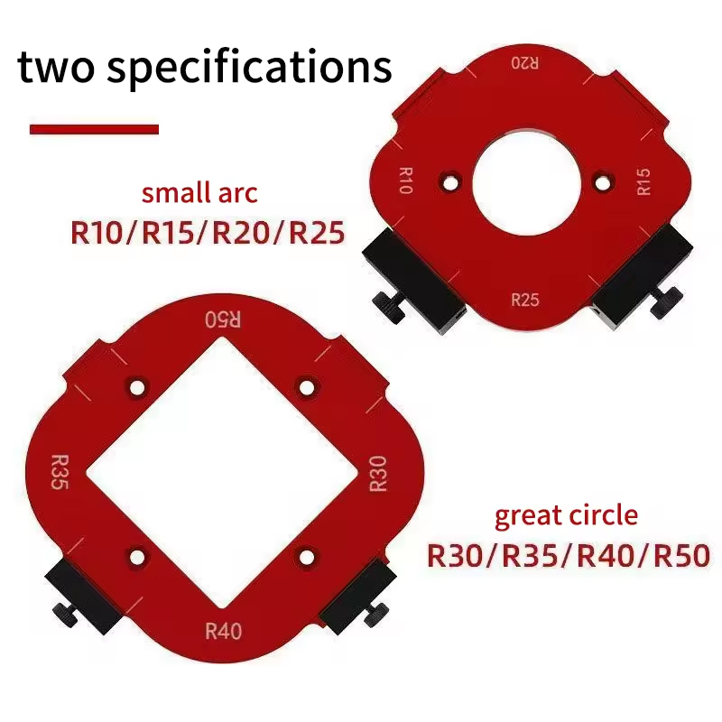 2Pcs Aluminum Alloy Radius Jig - Woodworking Router Templates ulasan dan harga