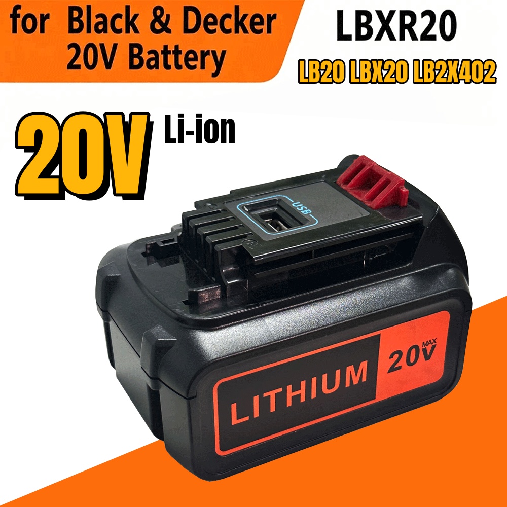 6Ah High Capacity LBX20 Replac - Black+Decker Tool 20V Max ulasan dan harga