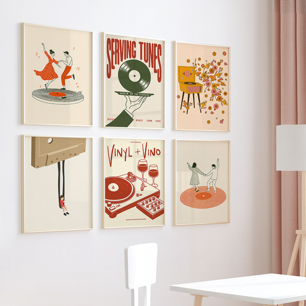 1pc Vintage Music Canvas Poste - Turning Gouge Set ulasan dan harga