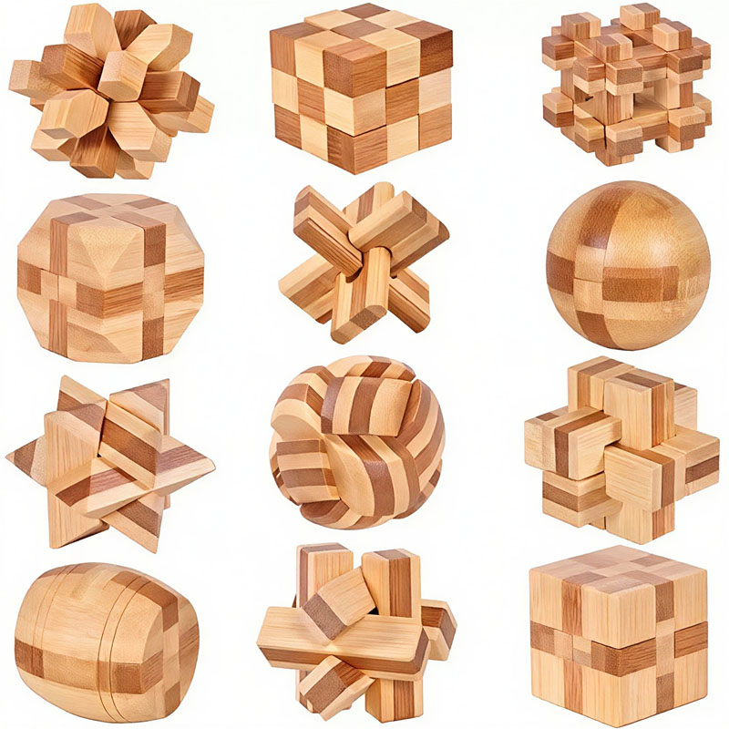 NEW 4.5CM Lu Ban Lock Puzzle B - Woodworking Hobby ulasan dan harga