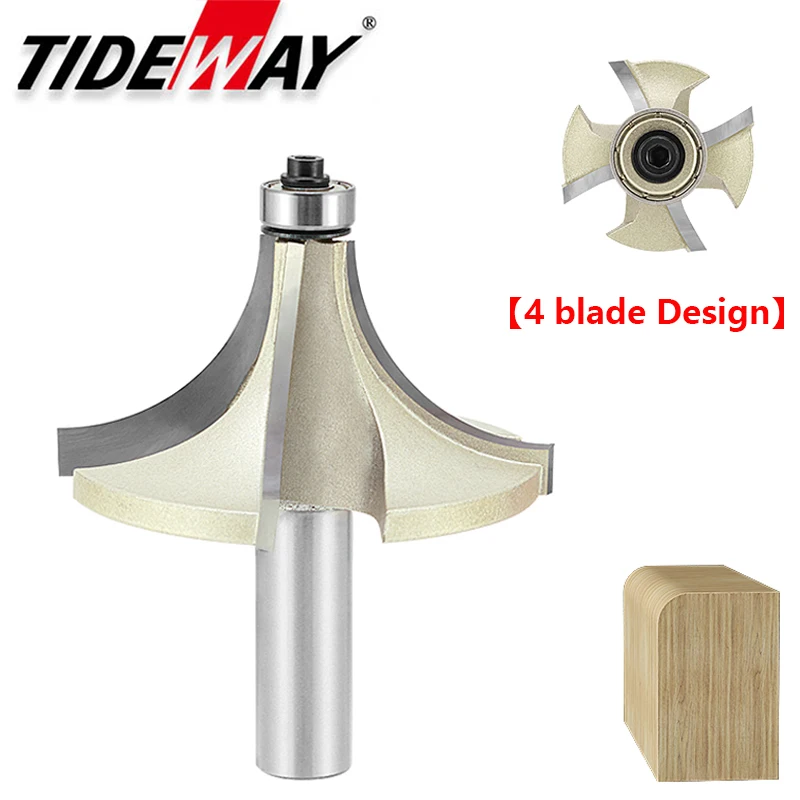 Tideway 4 Blades Round Corner  - Woodworking Router Templates ulasan dan harga