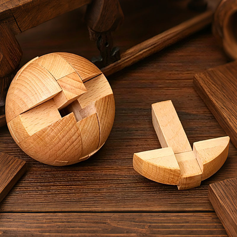 Classic Wooden Puzzle Ball Mag - Woodworking Hobby ulasan dan harga