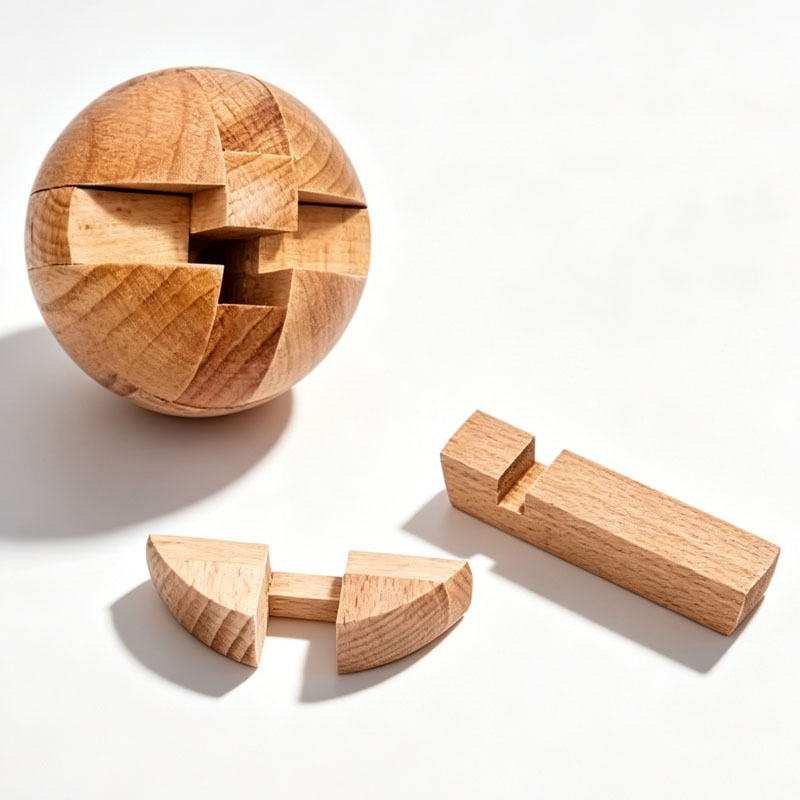 Classic Wooden Puzzle Ball Mag - Woodworking Hobby ulasan dan harga