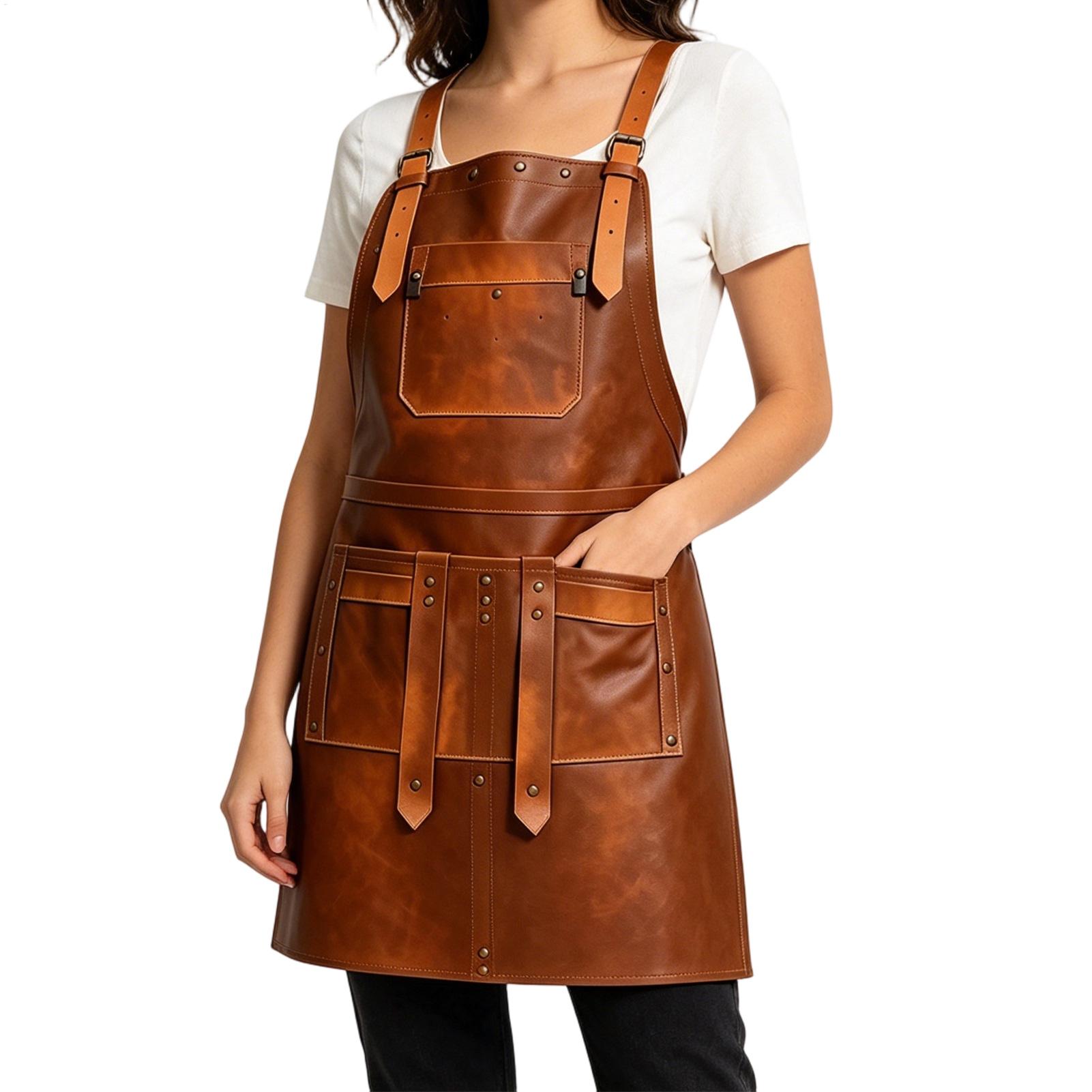 Leather Apron with Multiple Po - Woodworking Apron ulasan dan harga