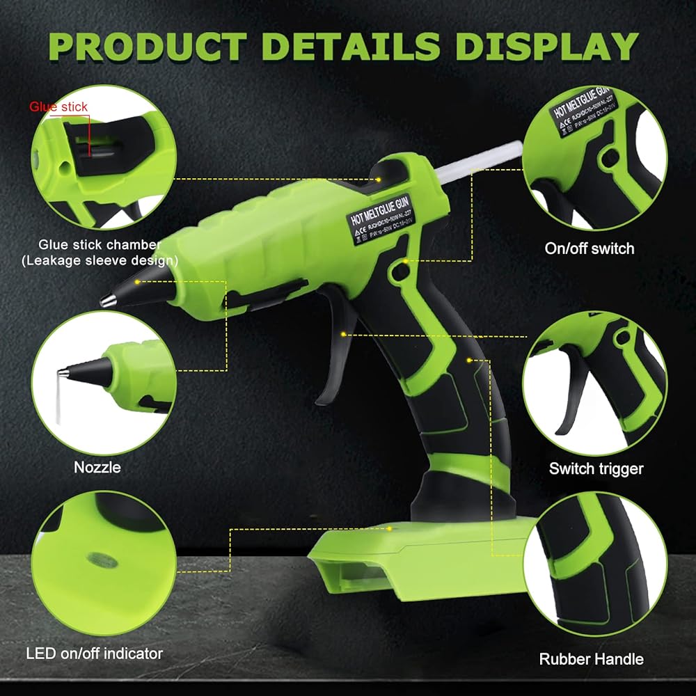 Cordless Hot Melt Glue Gun for - Black+Decker Tool 20V Max ulasan dan harga