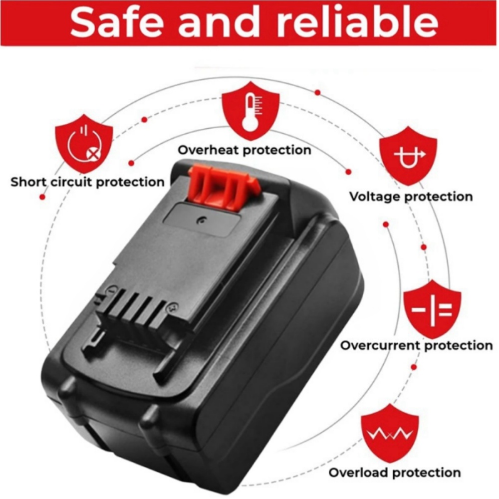 Long Runtime 20V 8000mAh 8.0Ah - Black+Decker Tool 20V Max ulasan dan harga